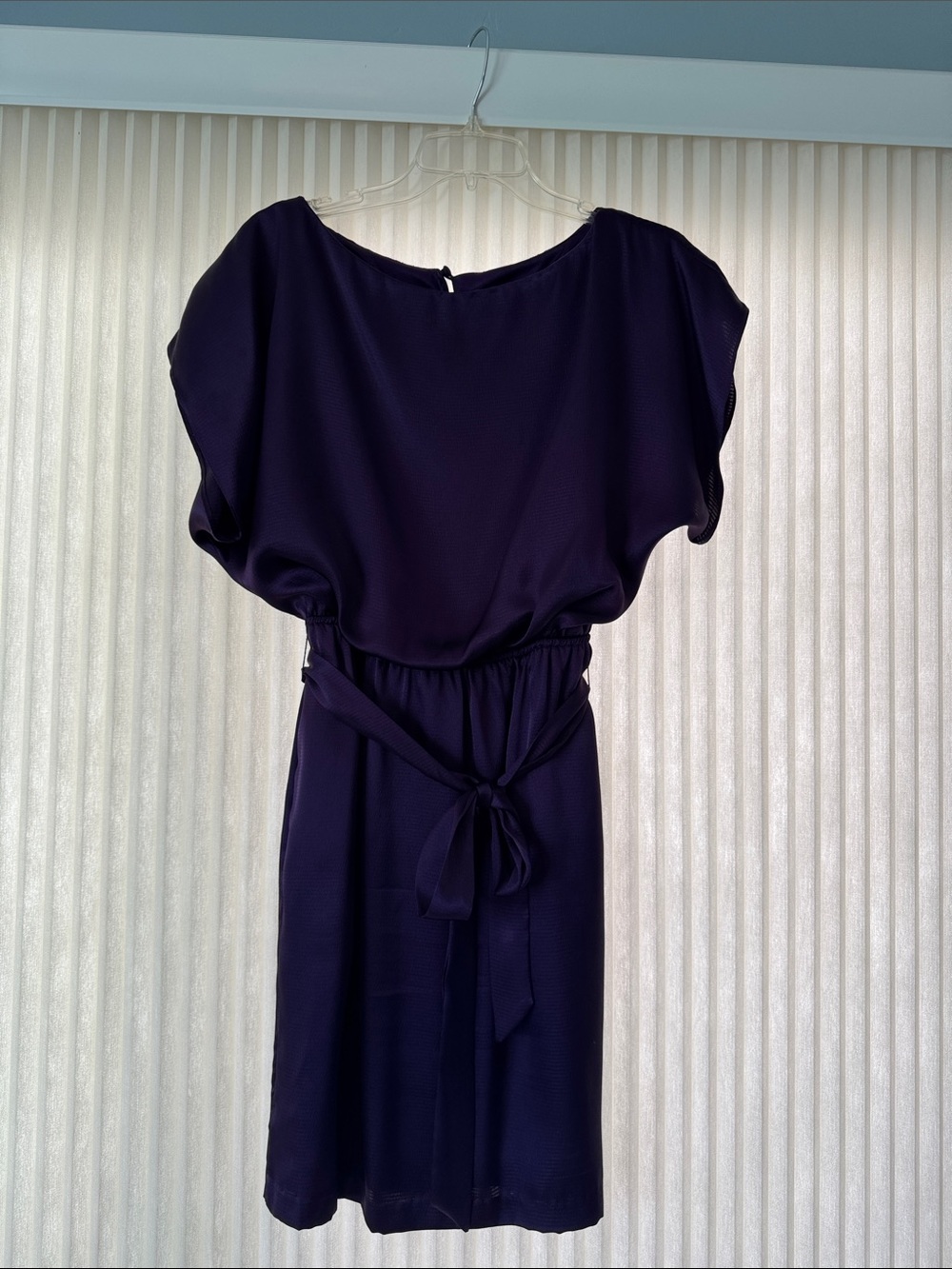 Women's Purple Tie-Waist Dress